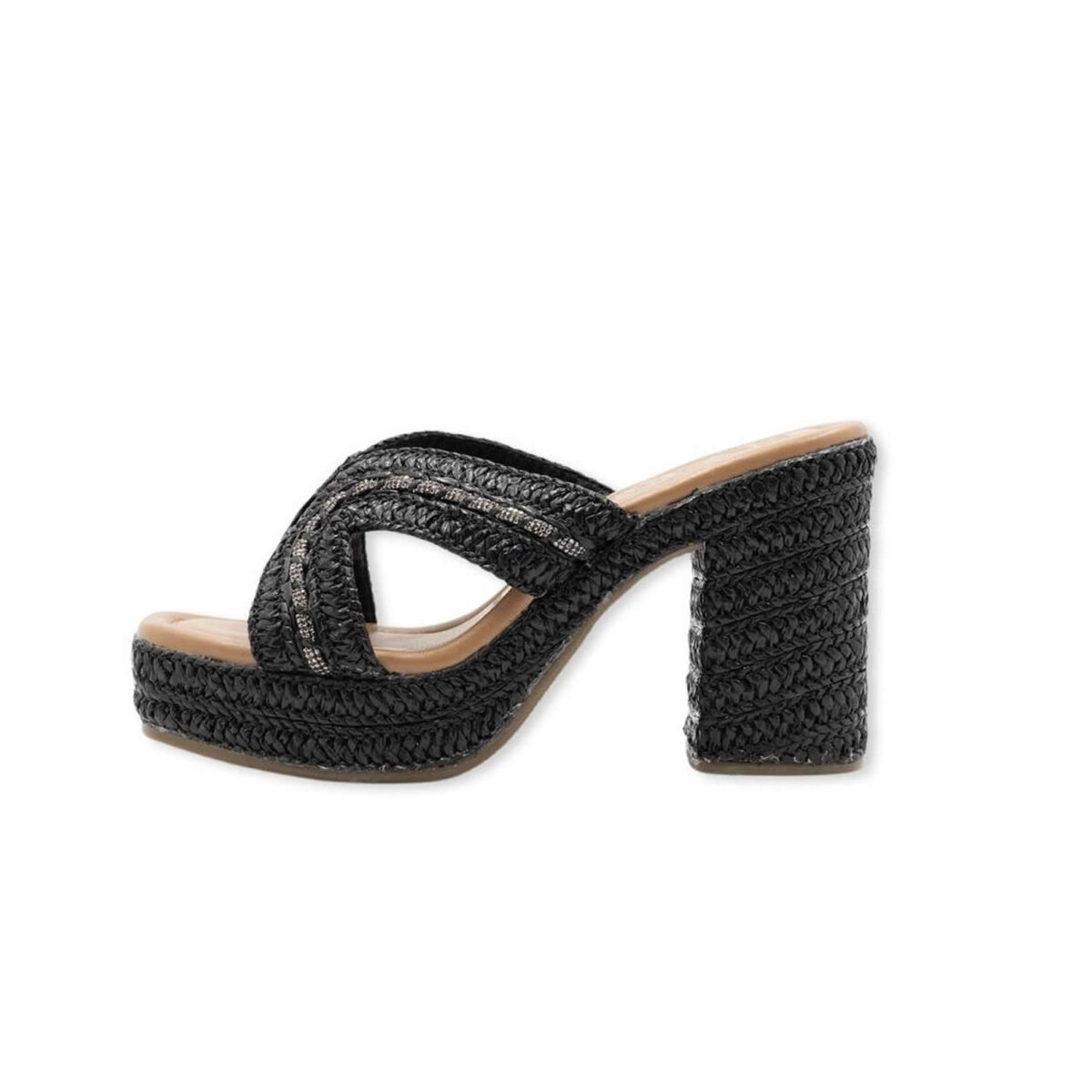 Sandalo donna IKAROS con tacco largo e plateau - 26245