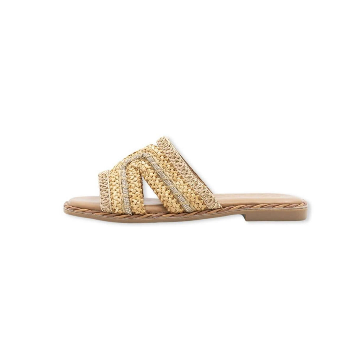 Ciabatta donna IKAROS con fasce intrecciate - 26251