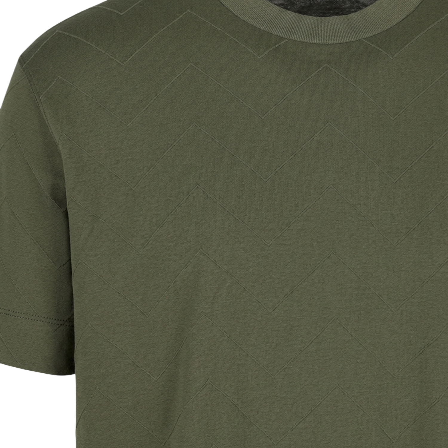 EMPORIO ARMANI T-SHIRT UOMO CON MOTIVO GEOMETRICO - 6R1TDN1JGYZ - immagine 3