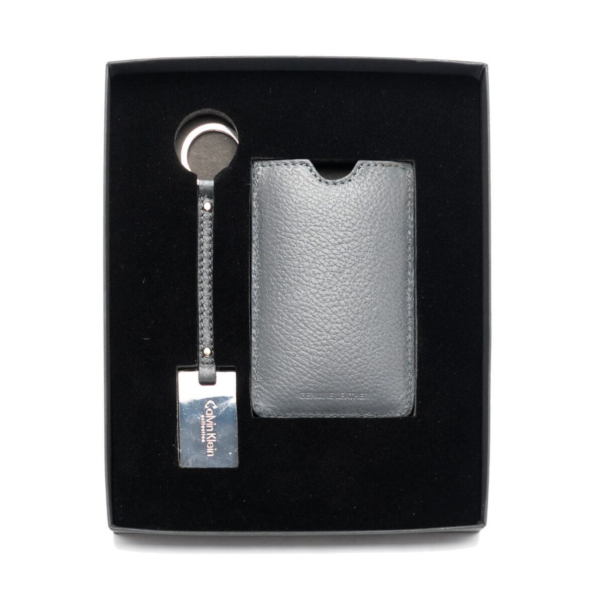 Kit Portachiavi + Portacellulare in pelle Calvin Klein Collection - C06Q-2